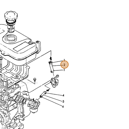 ECHO part Y16071059350 — IPL diagram snippet (6x zoom, amber highlight)