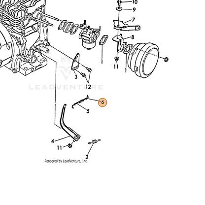 ECHO part Y16071066220 — IPL diagram snippet (6x zoom, amber highlight)