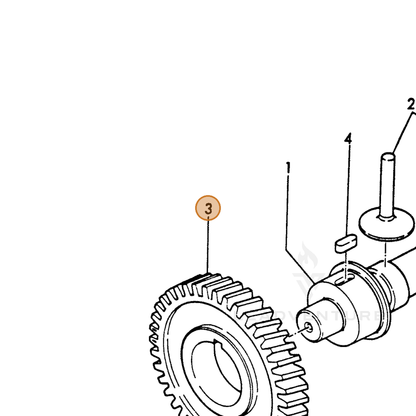 ECHO part Y16071095010 — IPL diagram snippet (6x zoom, amber highlight)