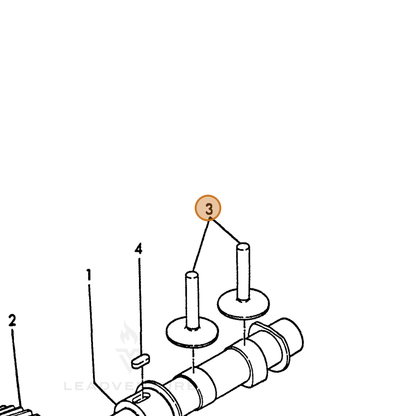 ECHO part Y16081014200 — IPL diagram snippet (6x zoom, amber highlight)