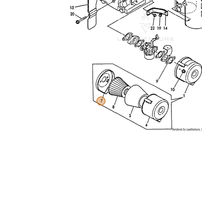 ECHO part Y16091012710 — IPL diagram snippet (6x zoom, amber highlight)