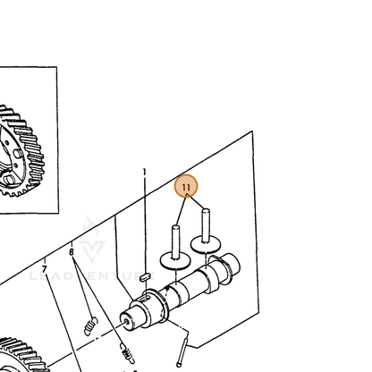 ECHO part Y16091014200 — IPL diagram snippet (6x zoom, amber highlight)