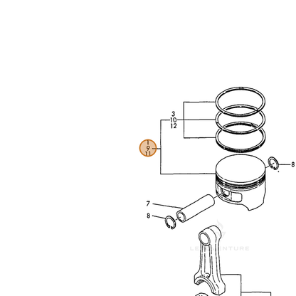 ECHO part Y16091022470 — IPL diagram snippet (6x zoom, amber highlight)