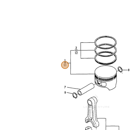 ECHO part Y16091022480 — IPL diagram snippet (6x zoom, amber highlight)