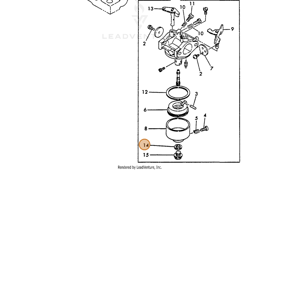 ECHO part Y16091056550 — IPL diagram snippet (6x zoom, amber highlight)