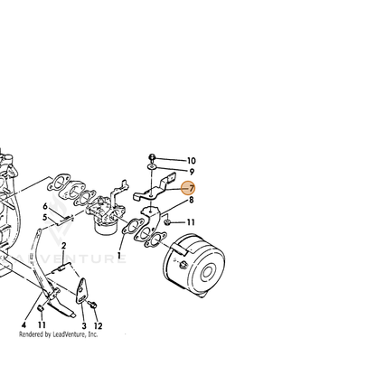 ECHO part Y16097066300 — IPL diagram snippet (6x zoom, amber highlight)