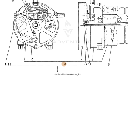 ECHO part Y18311074190 — IPL diagram snippet (6x zoom, amber highlight)
