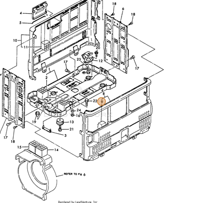 ECHO part Y18321008270 — IPL diagram snippet (6x zoom, amber highlight)