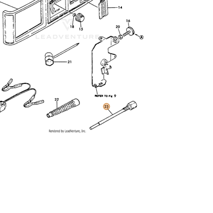 ECHO part Y18321092350 — IPL diagram snippet (6x zoom, amber highlight)