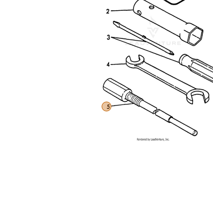 ECHO part Y18362192350 — IPL diagram snippet (6x zoom, amber highlight)