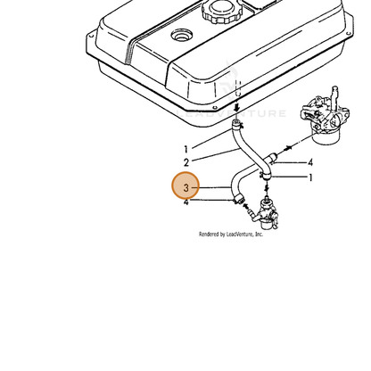 ECHO part Y18372059610 — IPL diagram snippet (6x zoom, amber highlight)