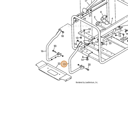 ECHO part Y18392508200 — IPL diagram snippet (6x zoom, amber highlight)