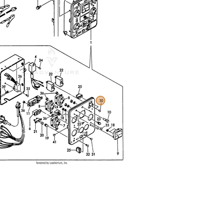 ECHO part Y26557030062 — IPL diagram snippet (6x zoom, amber highlight)