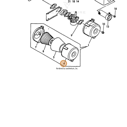 ECHO part Y76091012540 — IPL diagram snippet (6x zoom, amber highlight)