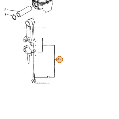 ECHO part Y76091023101 — IPL diagram snippet (6x zoom, amber highlight)