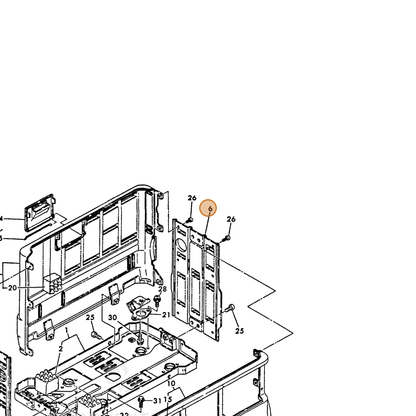 ECHO part Y78311008820 — IPL diagram snippet (6x zoom, amber highlight)