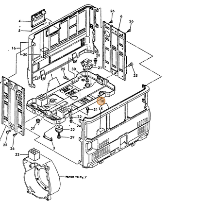 ECHO part Y78311008880 — IPL diagram snippet (6x zoom, amber highlight)