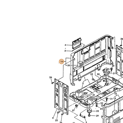 ECHO part Y78311008940 — IPL diagram snippet (6x zoom, amber highlight)