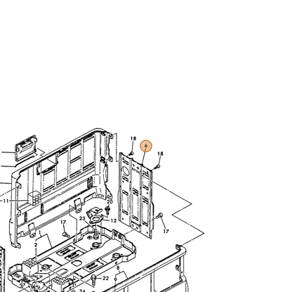 ECHO part Y78321008820 — IPL diagram snippet (6x zoom, amber highlight)
