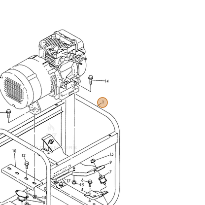 ECHO part Y78372008722 — IPL diagram snippet (6x zoom, amber highlight)