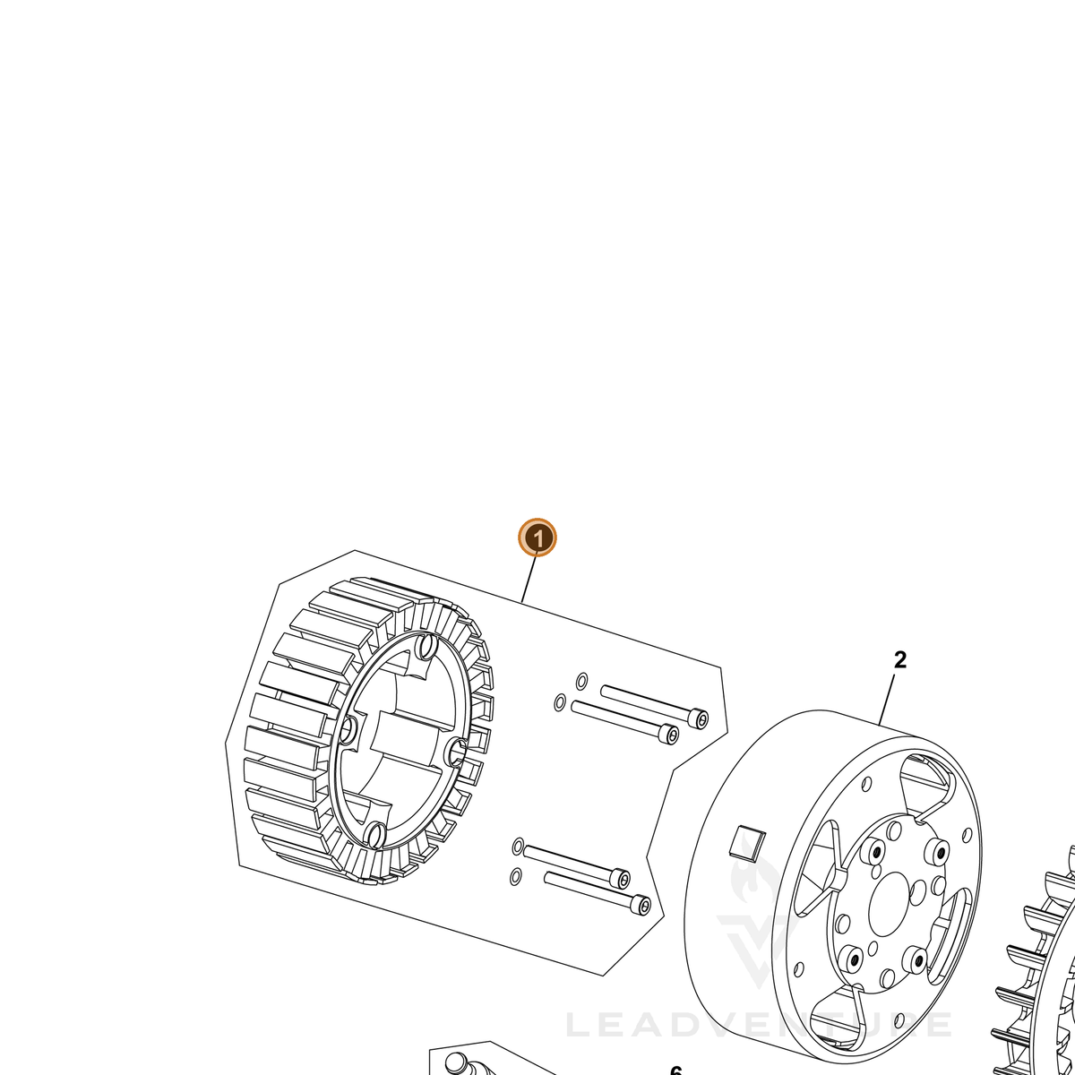 ECHO part YH315000090 — IPL diagram snippet (6x zoom, amber highlight)