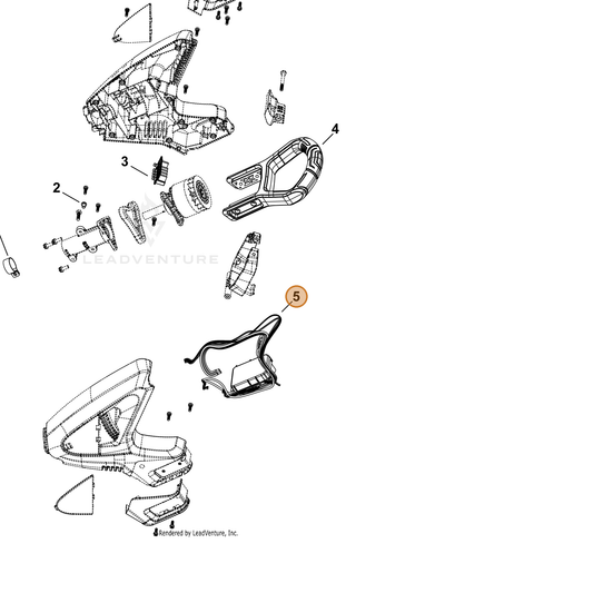 Echo part YH317000120 — IPL diagram snippet (6x zoom, amber highlight)