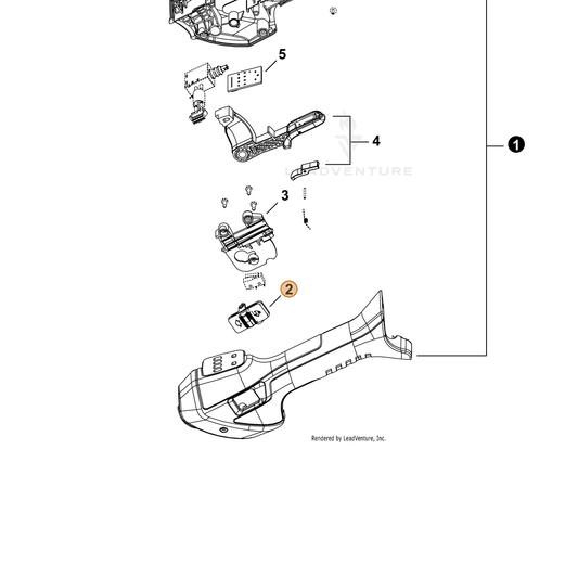 Echo part YH321000390 — IPL diagram snippet (6x zoom, amber highlight)