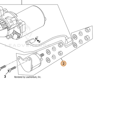 ECHO part YH326000000 — IPL diagram snippet (6x zoom, amber highlight)