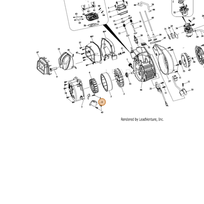 ECHO part YH327000110 — IPL diagram snippet (6x zoom, amber highlight)