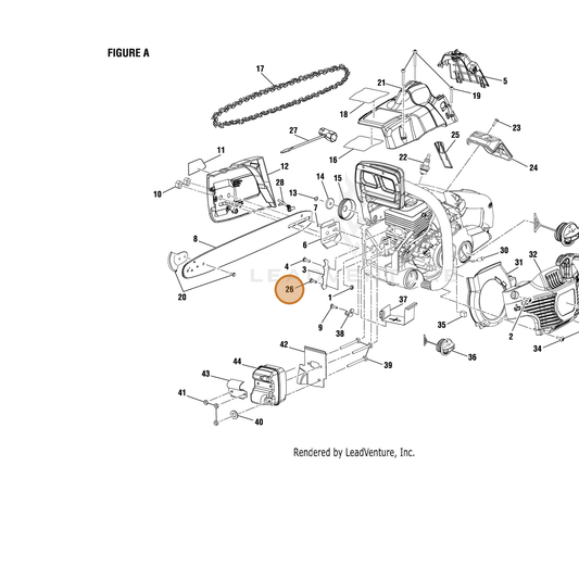 Echo part YH415000420 — IPL diagram snippet (6x zoom, amber highlight)