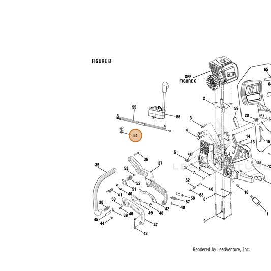 Echo part YH415000550 — IPL diagram snippet (6x zoom, amber highlight)