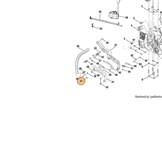 Echo part YH415000620 — IPL diagram snippet (6x zoom, amber highlight)