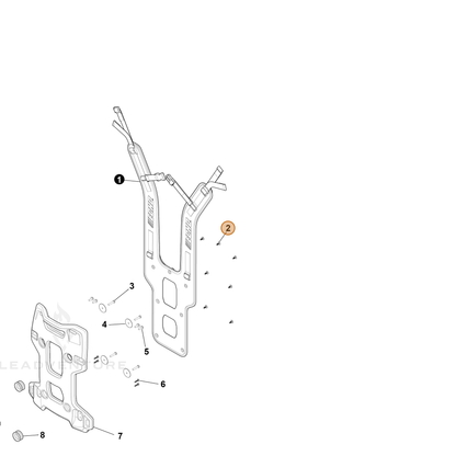 ECHO part YH415001160 — IPL diagram snippet (6x zoom, amber highlight)