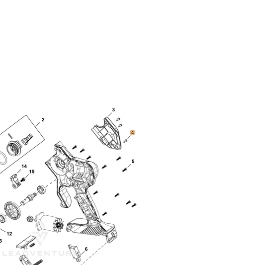 Echo part YH415001210 — IPL diagram snippet (6x zoom, amber highlight)
