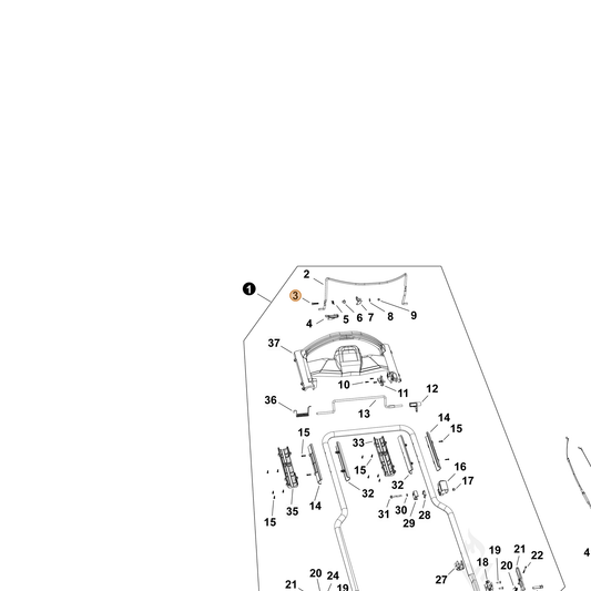 Echo part YH415001230 — IPL diagram snippet (6x zoom, amber highlight)