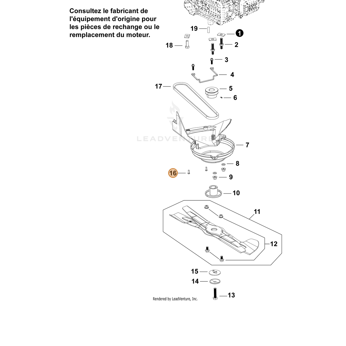 Echo part YH427000000 — IPL diagram snippet (6x zoom, amber highlight)