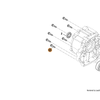 ECHO part YH435000270 — IPL diagram snippet (6x zoom, amber highlight)