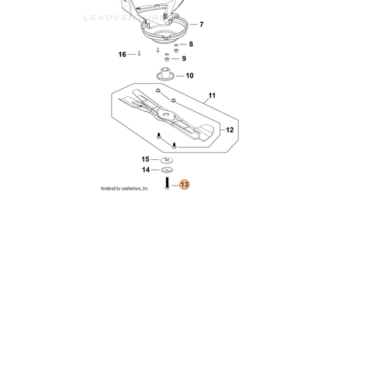 Echo part YH435000800 — IPL diagram snippet (6x zoom, amber highlight)