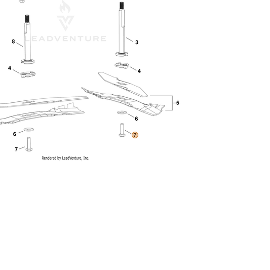 Echo part YH435000900 — IPL diagram snippet (6x zoom, amber highlight)