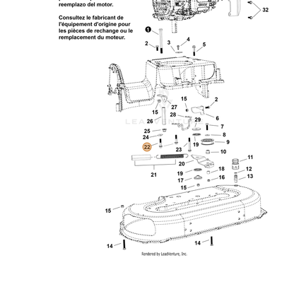 Echo part YH435000910 — IPL diagram snippet (6x zoom, amber highlight)