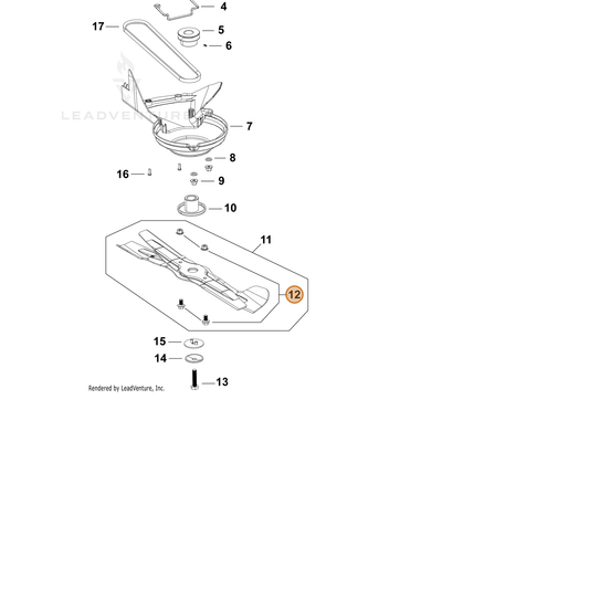Echo part YH435001010 — IPL diagram snippet (6x zoom, amber highlight)