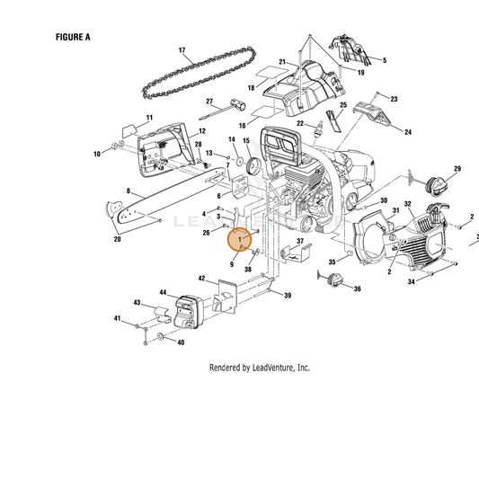 Echo part YH450000330 — IPL diagram snippet (6x zoom, amber highlight)