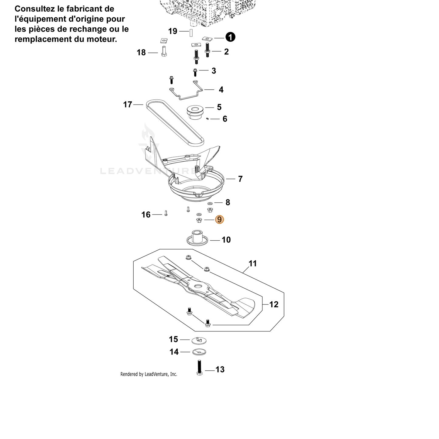 Echo part YH450000560 — IPL diagram snippet (6x zoom, amber highlight)