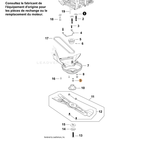 Echo part YH450000560 — IPL diagram snippet (6x zoom, amber highlight)
