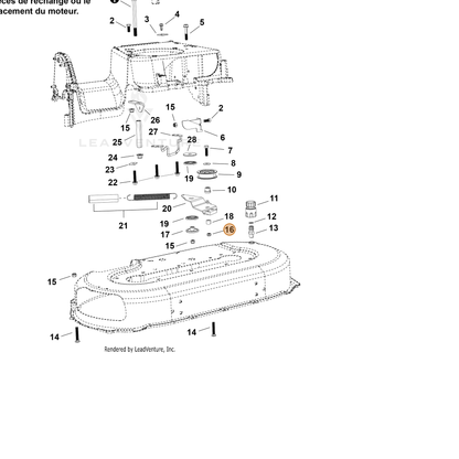 Echo part YH450000640 — IPL diagram snippet (6x zoom, amber highlight)
