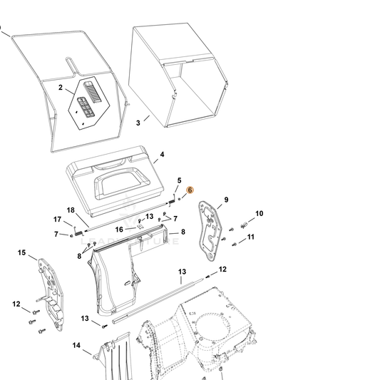 Echo part YH450000660 — IPL diagram snippet (6x zoom, amber highlight)