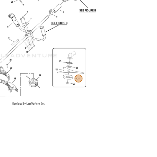 Echo part YH451000160 — IPL diagram snippet (6x zoom, amber highlight)