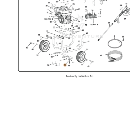 ECHO part YH451000340 — IPL diagram snippet (6x zoom, amber highlight)