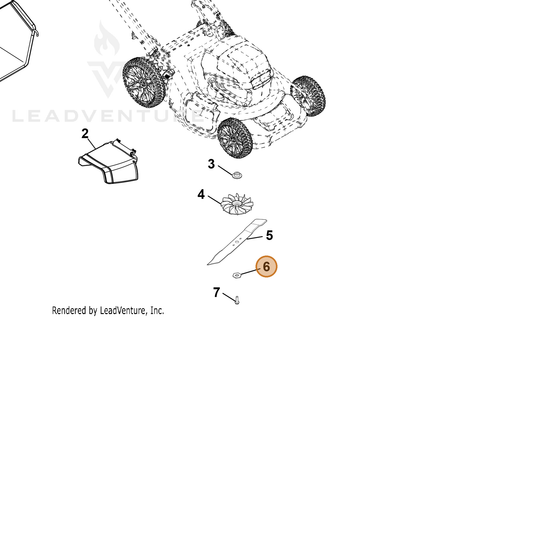 Echo part YH451000521 — IPL diagram snippet (6x zoom, amber highlight)