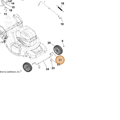 ECHO part YH451000550 — IPL diagram snippet (6x zoom, amber highlight)